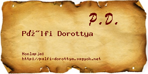 Pálfi Dorottya névjegykártya