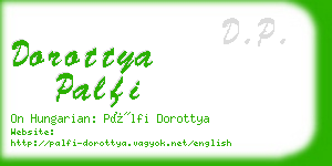 dorottya palfi business card